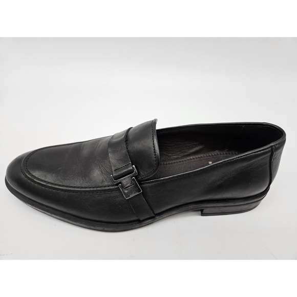 BRUNO MAGLI \'PABLO\' MENS BLACK LEATHER BIT LOAFER SIZE 9.5M main image 12